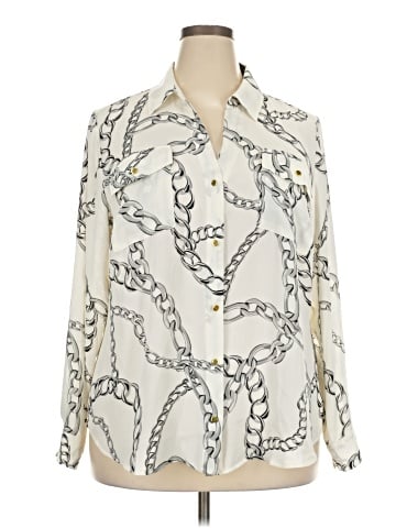 INC International Concepts Long Sleeve Blouse (view 1)