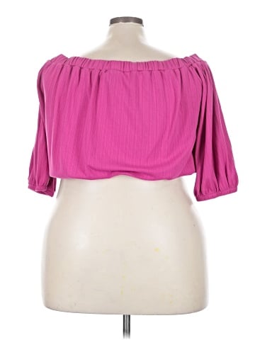 ELOQUII Elements 3/4 Sleeve Blouse (view 2)