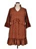 Unbranded 100% Polyester Brown Casual Dress Size XL - photo 1