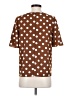 Shein Polka Dots Brown Short Sleeve Blouse Size 4 - photo 2