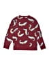 Unbranded 100% Cotton Print Burgundy Pullover Sweater Size 7 - photo 2