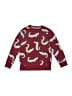 Unbranded 100% Cotton Print Burgundy Pullover Sweater Size 7 - photo 1