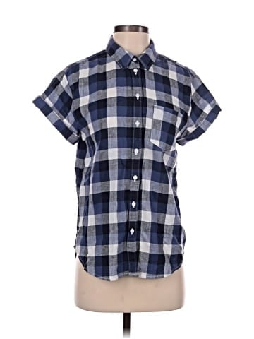 Caslon Short Sleeve Button-Down Shirt (view 1)