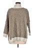 Assorted Brands Chevron-herringbone Tan Turtleneck Sweater One size - photo 1