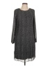 DKNY 100% Polyester Tweed Gray Casual Dress Size 10 - photo 1
