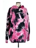 Orange Kiss 100% Polyester Tie-dye Pink Pullover Hoodie Size L - photo 1