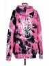 Orange Kiss 100% Polyester Tie-dye Pink Pullover Hoodie Size L - photo 2