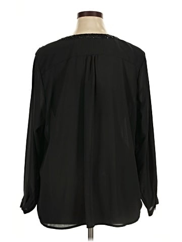 NY Collection Long Sleeve Blouse (view 2)