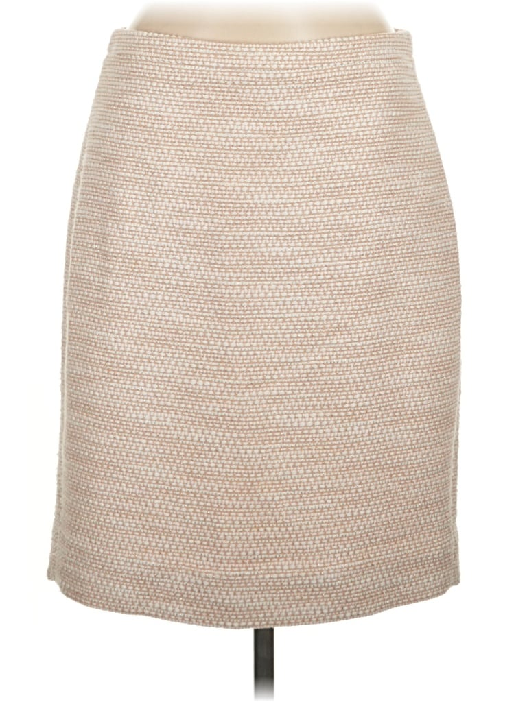 Pre-owned J.crew Factory Store Formal Skirt In Tan
