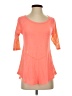 Moa Moa 100% Polyester Orange 3/4 Sleeve Top Size XS - photo 1