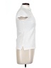 Calvin Klein Collection Ivory Short Sleeve Blouse Size L - photo 4