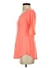 Moa Moa 100% Polyester Orange 3/4 Sleeve Top Size XS - photo 5