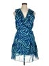 Sam Edelman 100% Polyester Animal Print Blue Cocktail Dress Size 14 - photo 1
