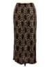 Ninety Animal Print Brown Casual Skirt Size 14 (estimated) - photo 1