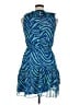 Sam Edelman 100% Polyester Animal Print Blue Cocktail Dress Size 14 - photo 2