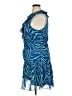 Sam Edelman 100% Polyester Animal Print Blue Cocktail Dress Size 14 - photo 5