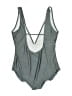 Cupshe 100% Polyester Solid Gray One Piece Swimsuit Size M - photo 2