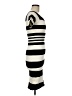 Bebe Stripes Black Casual Dress Size Med - Lg - photo 4