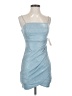 Crystal Doll 100% Polyester Blue Cocktail Dress Size 1 - photo 1