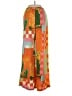 Coco + Carmen Color Block Orange Casual Pants Size S - photo 2