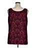 CAbi 100% Polyester Burgundy Sleeveless Top Size XL - photo 2