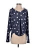 Lucky Brand Hearts Blue Pullover Sweater Size S - photo 1