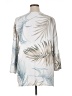 Unbranded 100% Viscose Silver 3/4 Sleeve Blouse Size 1X (estimated) - photo 2
