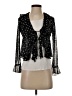 Thirty/Thirty Polka Dots Black 3/4 Sleeve Blouse Size XS - photo 1