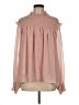 Glam 100% Polyester Pink Long Sleeve Blouse Size M - photo 1
