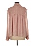 Glam 100% Polyester Pink Long Sleeve Blouse Size M - photo 2