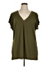 Dex Green Short Sleeve Blouse Size 1X - photo 1