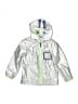 Cat & Jack 100% Polyester Metallic Silver Windbreaker Size 4T - photo 1