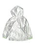 Cat & Jack 100% Polyester Metallic Silver Windbreaker Size 4T - photo 2