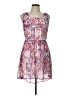 rue21 100% Polyester Print Pink Casual Dress Size L - photo 1