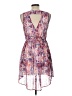 rue21 100% Polyester Print Pink Casual Dress Size L - photo 2