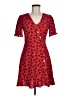 oasis Hearts Red Casual Dress Size 6 - photo 1