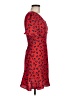 oasis Hearts Red Casual Dress Size 6 - photo 4