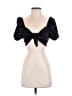 Collusion Black Short Sleeve Blouse Size 6 - photo 1