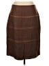 Etcetera 100% Silk Brown Silk Skirt Size 4 - photo 2