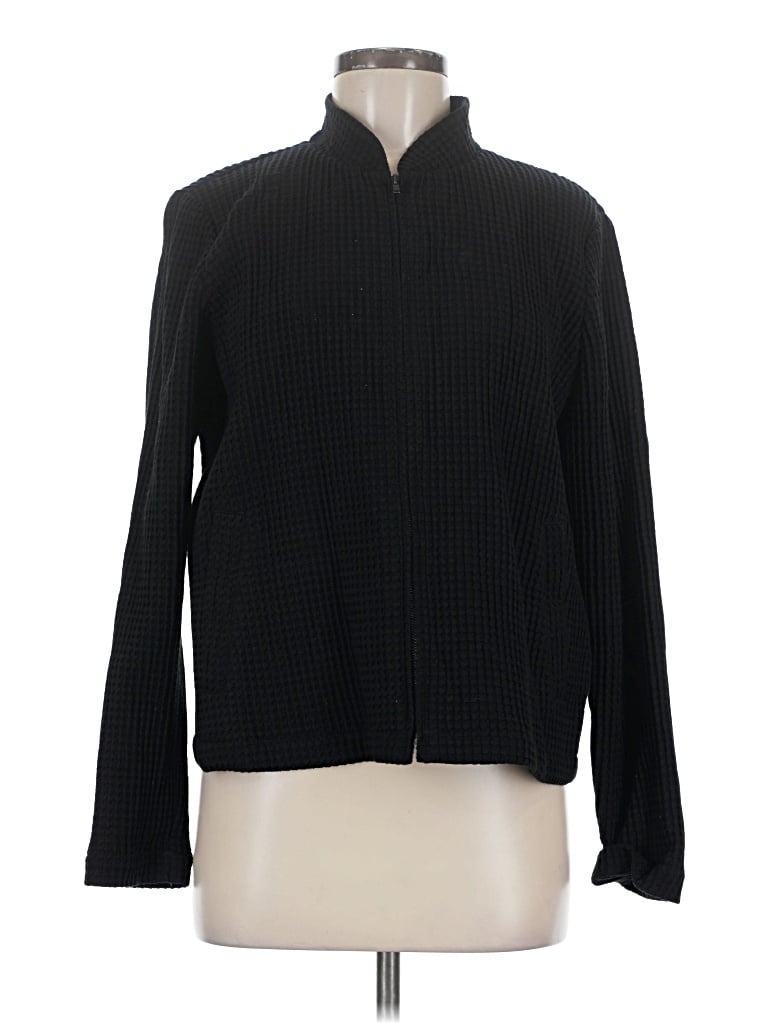 Pre-owned Eileen Fisher Jacket In Black