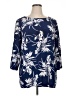 Escada 100% Silk Blue Blouse Size EU 46 / US 16 - photo 1