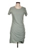 La Miel Solid Gray Casual Dress Size L - photo 1