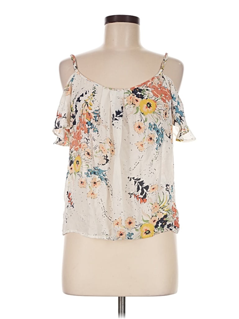 Pre-owned Joie Sleeveless Blouse In Ivory