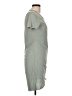 La Miel Solid Gray Casual Dress Size L - photo 4