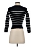 Caslon 100% Cashmere Stripes Black Cashmere Pullover Sweater Size S - photo 2