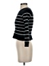 Caslon 100% Cashmere Stripes Black Cashmere Pullover Sweater Size S - photo 5
