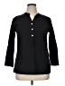 Unbranded Black 3/4 Sleeve Button-Down Shirt Size XL - photo 1