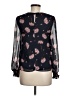 Warehouse 100% Polyester Black Long Sleeve Blouse Size 8 - photo 2