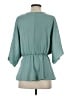Entro 100% Polyester Teal 3/4 Sleeve Blouse Size S - photo 2