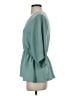Entro 100% Polyester Teal 3/4 Sleeve Blouse Size S - photo 5